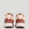 Sneakers con plateau combinato