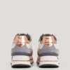 Sneakers con plateau combinato