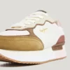 Sneakers con plateau combinato