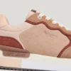 Sneakers con plateau combinato