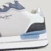 Sneakers con plateau combinato