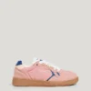 Sneakers con suola a cono effetto pelle scamosciata Sneakers con suola a cono effetto pelle scamosciata