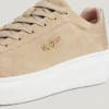 Sneakers con suola a cono in pelle scamosciata Sneakers con suola a cono in pelle scamosciata