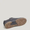 Sneakers con suola a cono in pelle scamosciata