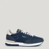 Sneakers in pelle con dettagli in pelle scamosciata Sneakers in pelle con dettagli in pelle scamosciata