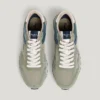 Sneakers in pelle con dettagli in pelle scamosciata Sneakers in pelle con dettagli in pelle scamosciata