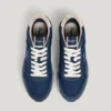 Sneakers in pelle con dettagli in pelle scamosciata Sneakers in pelle con dettagli in pelle scamosciata