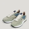 Sneakers in pelle con dettagli in pelle scamosciata Sneakers in pelle con dettagli in pelle scamosciata
