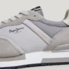 Sneakers in pelle con dettagli in pelle scamosciata Sneakers in pelle con dettagli in pelle scamosciata