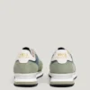 Sneakers in pelle con dettagli in pelle scamosciata Sneakers in pelle con dettagli in pelle scamosciata