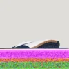Sneakers in pelle con dettagli in pelle scamosciata Sneakers in pelle con dettagli in pelle scamosciata
