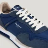 Sneakers in pelle con dettagli in pelle scamosciata Sneakers in pelle con dettagli in pelle scamosciata