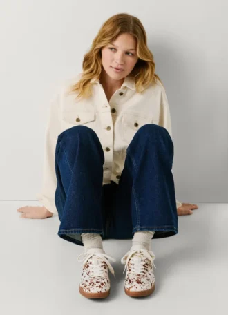 Sneakers in pelle con stampa animalier – Ball