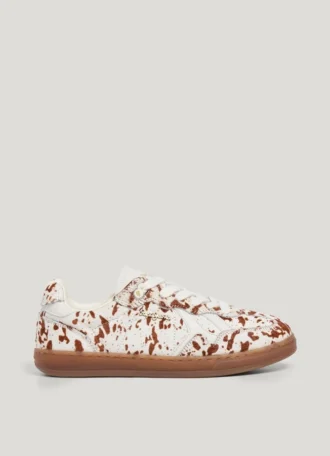 Sneakers in pelle con stampa animalier – Ball