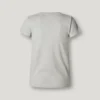 T-shirt a costine con logo ricamato T-shirt a costine con logo ricamato
