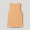 T-shirt a costine con stampa del logo T-shirt a costine con stampa del logo