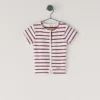 T-shirt a righe a costine T-shirt a righe a costine