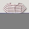 T-shirt a righe a costine T-shirt a righe a costine