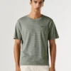 T-shirt a righe dal taglio regolare T-shirt a righe dal taglio regolare