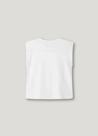 T-shirt con dettagli a frange