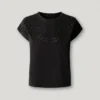 T-shirt con dettagli floreali traforati T-shirt con dettagli floreali traforati