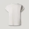 T-shirt con dettagli floreali traforati T-shirt con dettagli floreali traforati