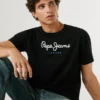 T-shirt con logo dalla vestibilità regolare T-shirt con logo dalla vestibilità regolare