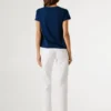 T-shirt con logo floreale stampato T-shirt con logo floreale stampato