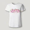 T-shirt con logo floreale stampato T-shirt con logo floreale stampato
