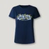 T-shirt con logo floreale stampato T-shirt con logo floreale stampato