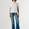 T-shirt con logo in strass T-shirt con logo in strass