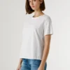 T-shirt con logo in strass T-shirt con logo in strass