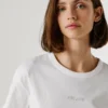 T-shirt con logo in strass T-shirt con logo in strass