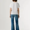 T-shirt con logo in strass T-shirt con logo in strass