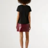 T-shirt con logo in strass T-shirt con logo in strass