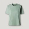 T-shirt con logo in strass