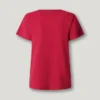 T-shirt con logo in strass