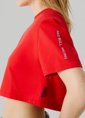 T-shirt con maniche e logo, vestibilità squadrata