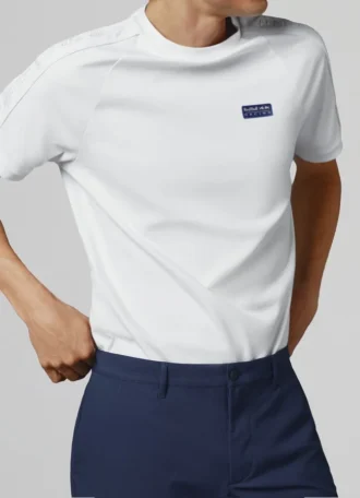 T-shirt con maniche raglan in interlock