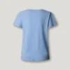 T-shirt con scollo a V e logo ricamato T-shirt con scollo a V e logo ricamato