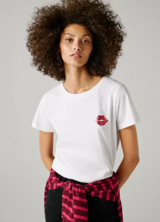 T-shirt con stampa artistica