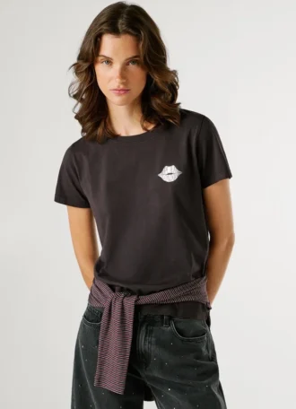 T-shirt con stampa artistica