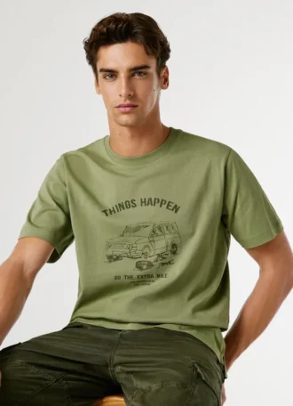 T-shirt con stampa artistica