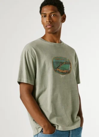 T-shirt con stampa artistica