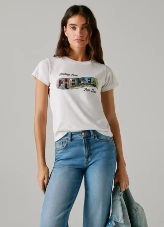 T-shirt con stampa artistica