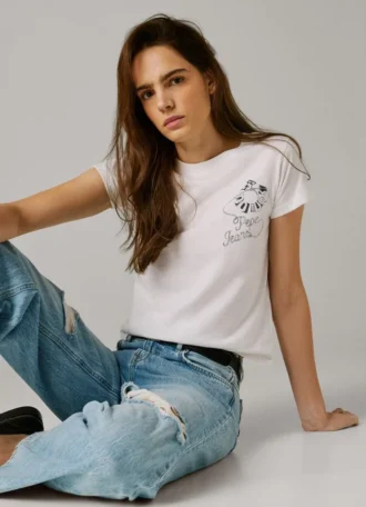 T-shirt con stampa artistica