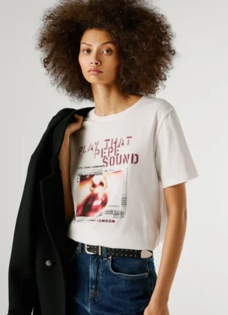 T-shirt con stampa artistica