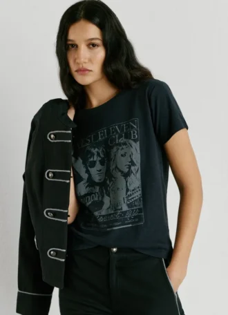 T-shirt con stampa artistica