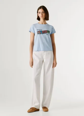 T-shirt con stampa artistica