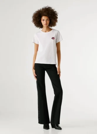 T-shirt con stampa artistica